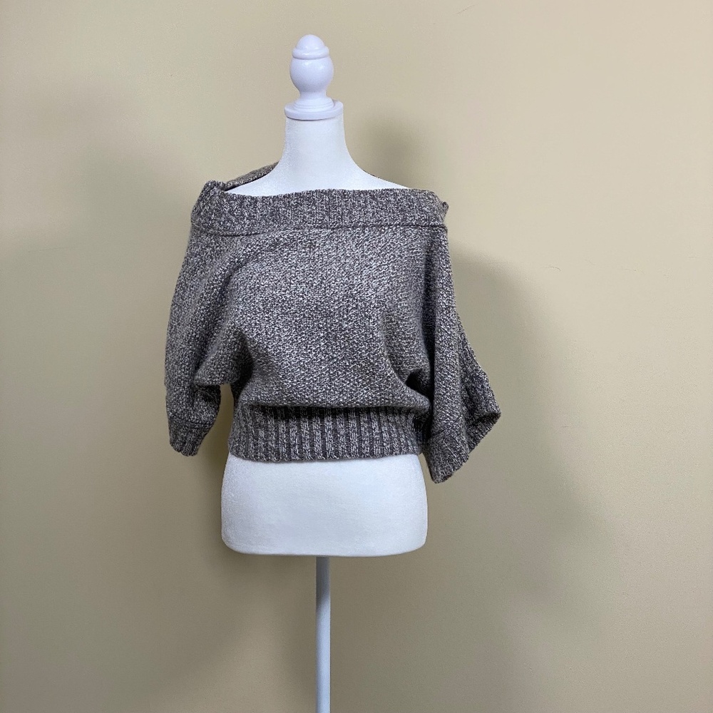 Y2K Abercrombie & Fitch cropped boxy sweater NWOT size L